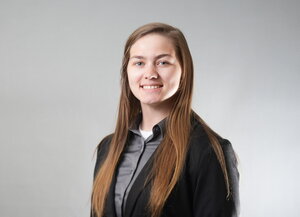 girl posed in professional headshot