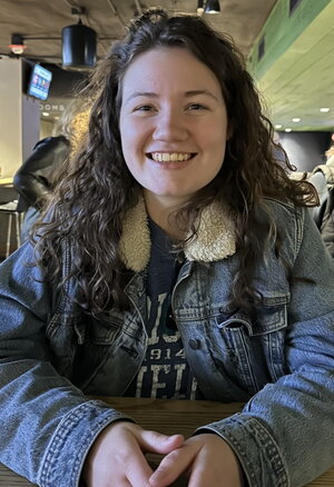 girl in jean jacket